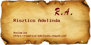 Risztics Adelinda névjegykártya